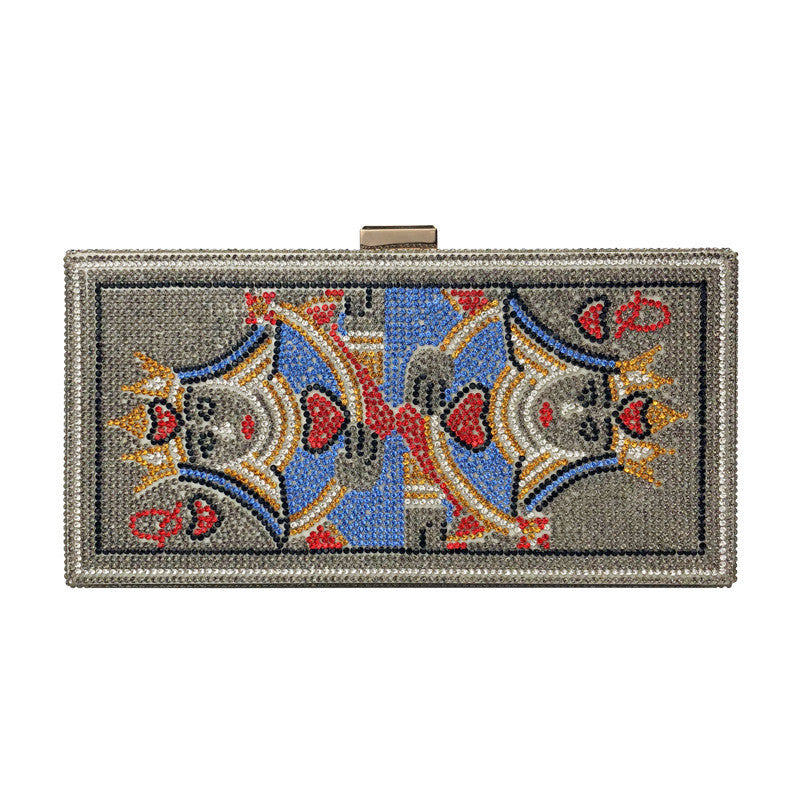 Fashion small square bag with diamonds