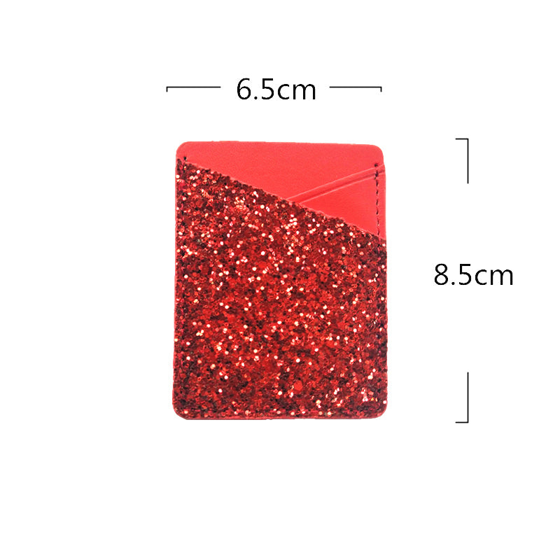 Paste leather card holder