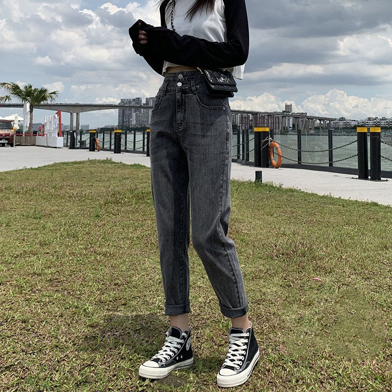 Smoky gray jeans