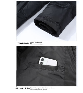 Winter Middle-aged And Elderly Down Jacket Men's Short Thickened