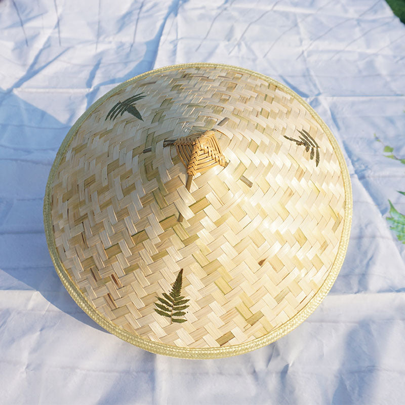 Outdoor Sun-shade Sun Protection Bamboo Green Peel Bamboo Hat