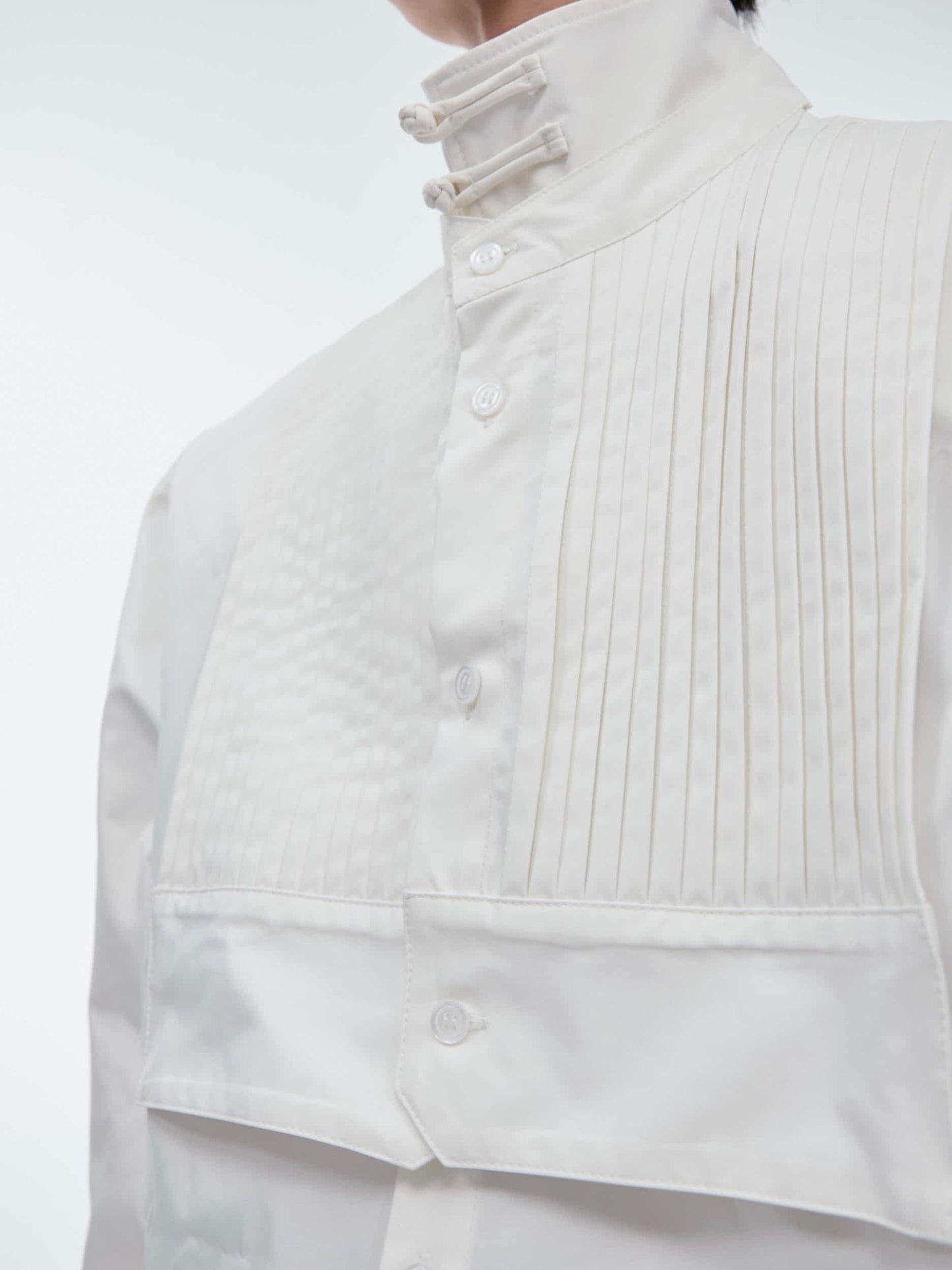 Niche Stand Collar Buckle New Chinese Style Shirt Top