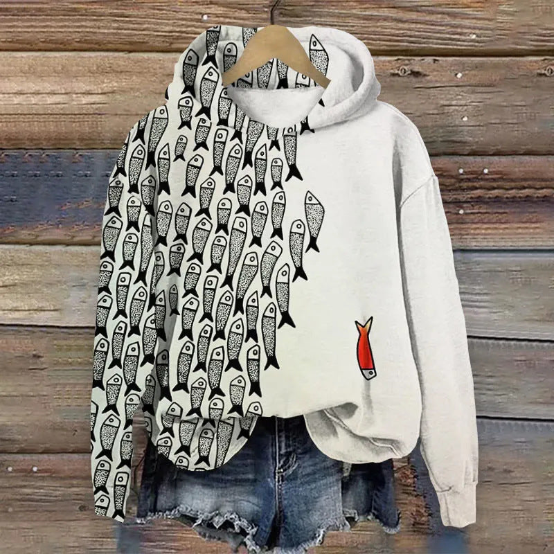 Womens Floral-print Long-sleeve Top