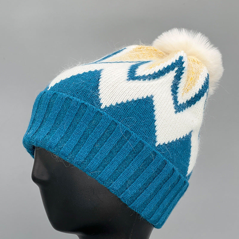 Women's Warm Hat Retro Plaid Wool
