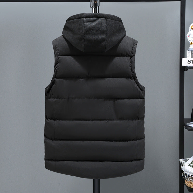 Herre efterår/vinter dun- og bomuldsvest