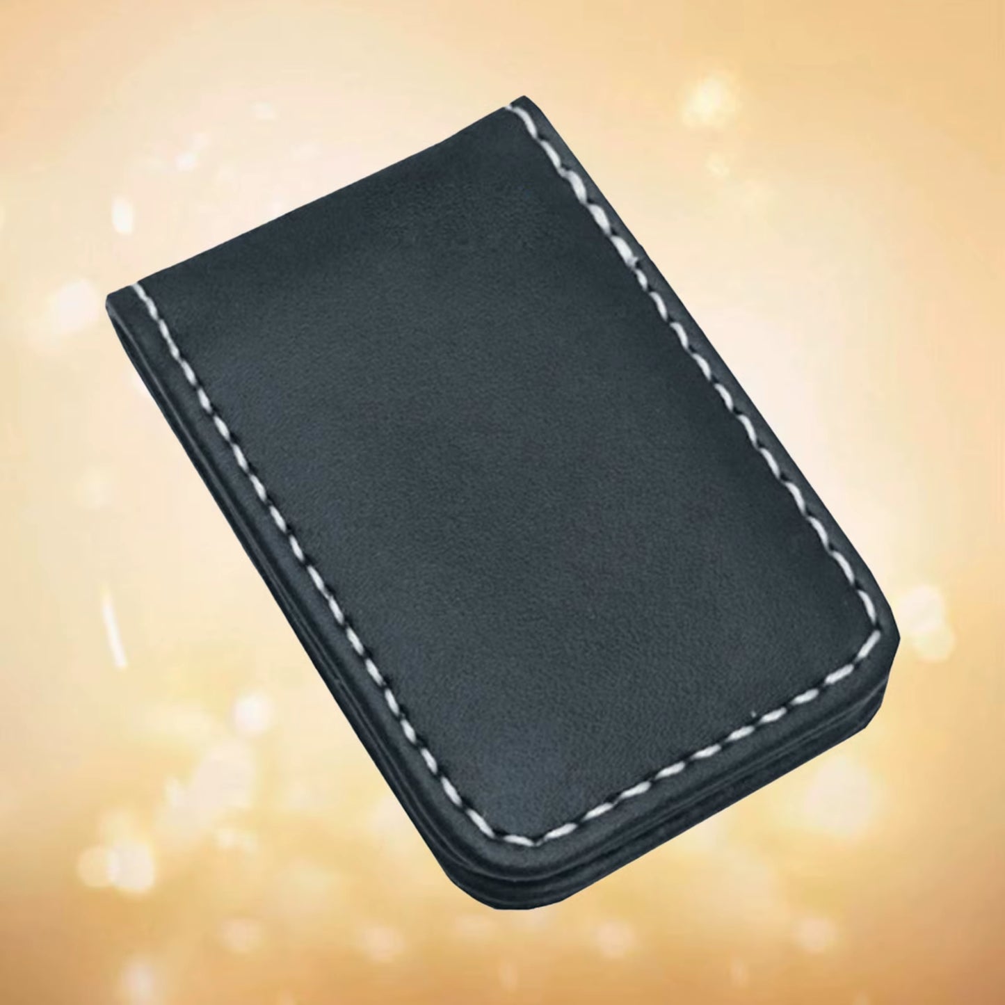 PU Leather Magnetic Money Clip Pocket Wallet Minimalist Wallet Slim Wallet Credit Business Cards Holder