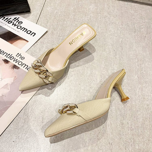 Women's Pointed-toe Stiletto Sandals And Slippers