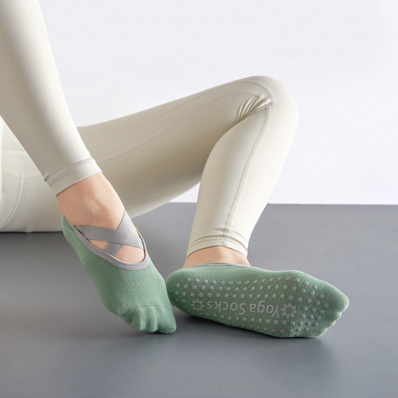 Professional Yoga Socks Women's Non-slip Short