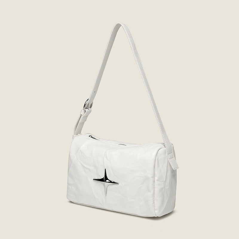 Boston Large Capacity Pillow Bag Pleated All-match Shoulder Bag
