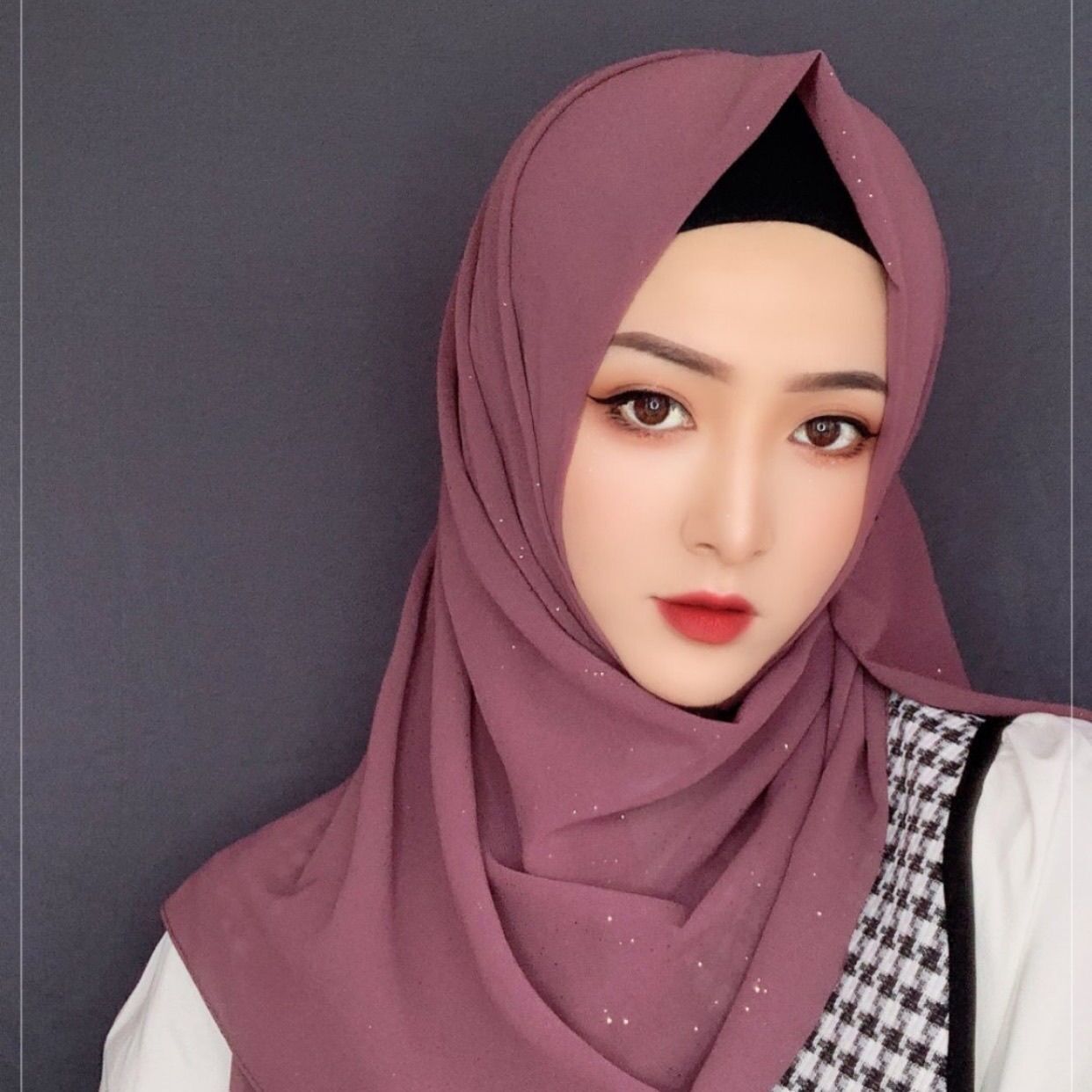 Fashion Simple Golden Chiffon Long Scarf