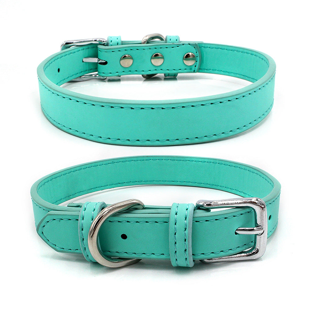 Comfortable Skin Feeling Leather Pet Collar