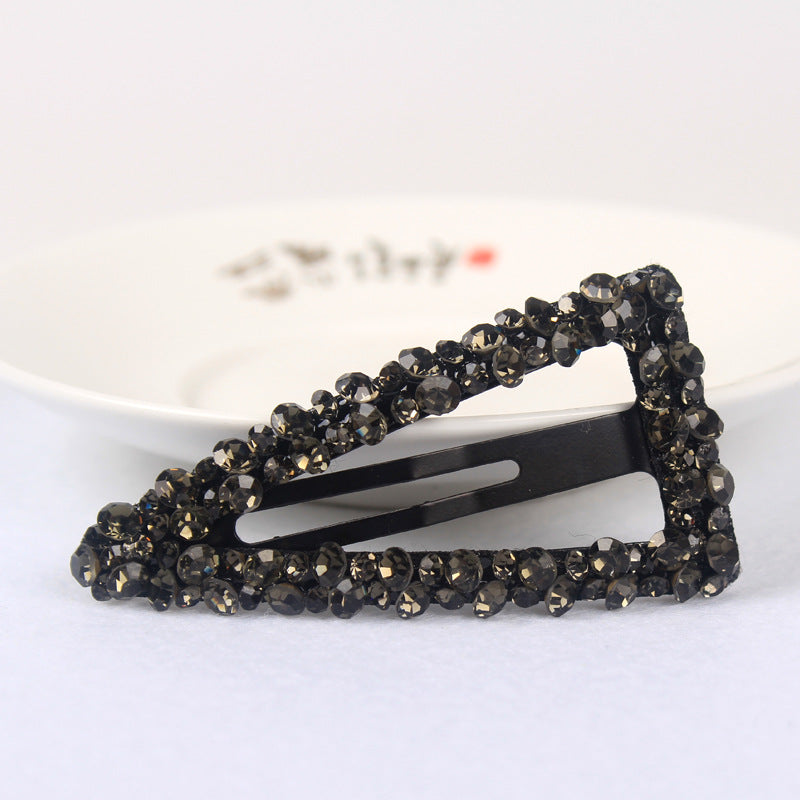Diamond Colorful Crystals Rectangular BB Clip Break Hair Side Bang Clip