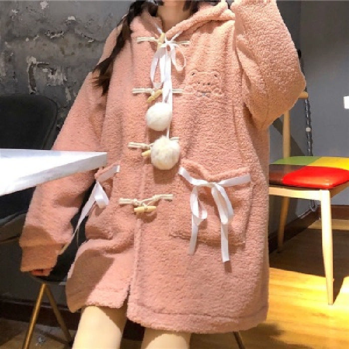 Lamb Plush Coat Women's Versatile Plush Thickening