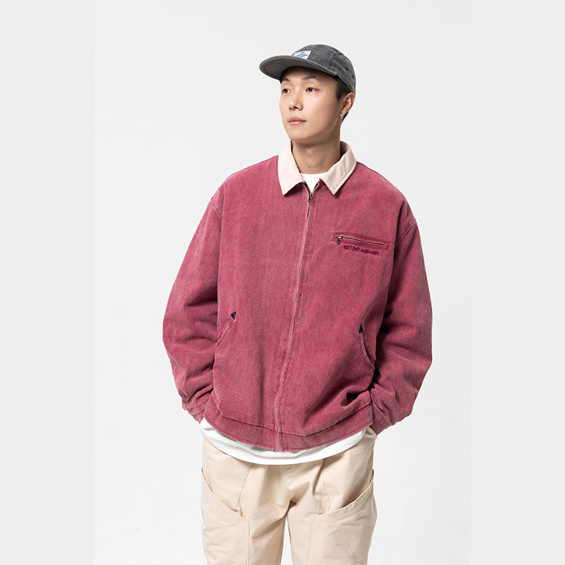 Retro Fashion And Personalized Lapel Men's Jacket