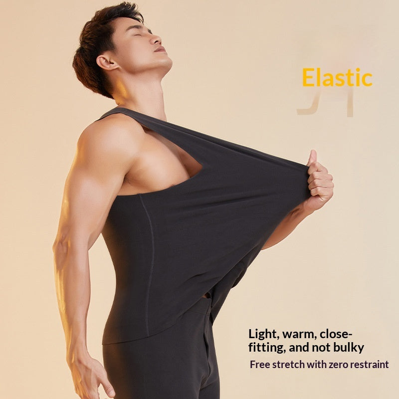 Men's Seamless Padded Down-filled Thermal Vest