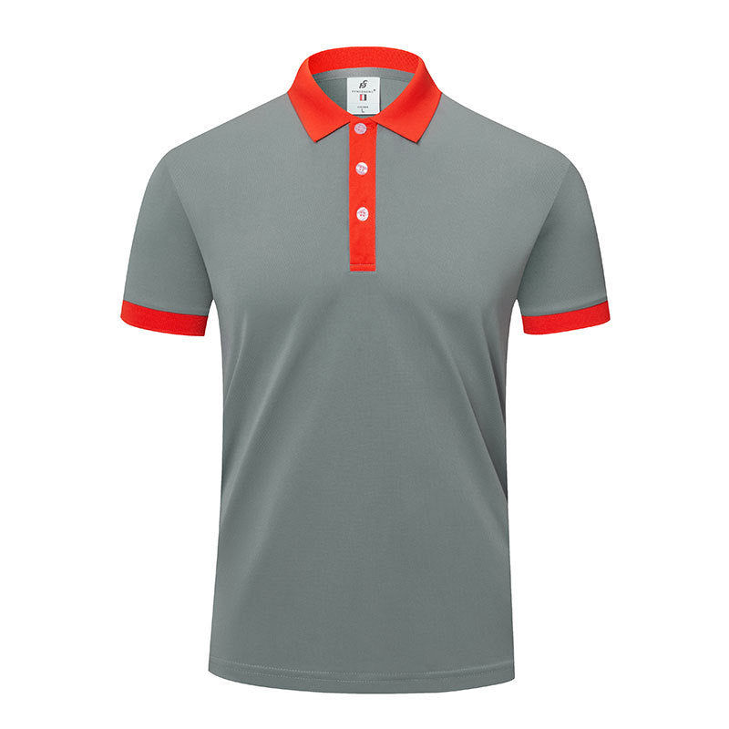 Men's And Women's Business Work Clothes Lapel T-shirt