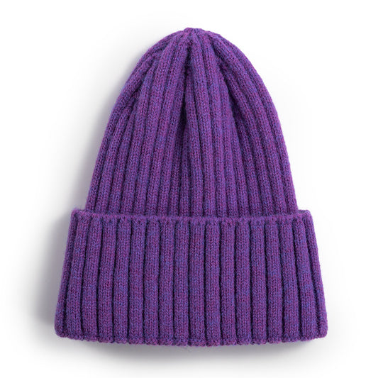 Knitted Hat Women's Korean-style Versatile Solid Color Woolen Hat Women's Outdoor Thickened Warm Beanie Hat