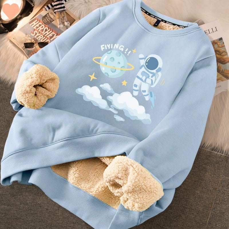 Fashion Thickened Printed Sweater For Women