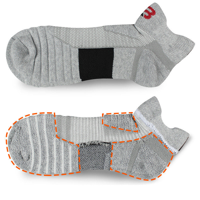 Elite Basketball Socks Men's Short Thick Towel Bottom