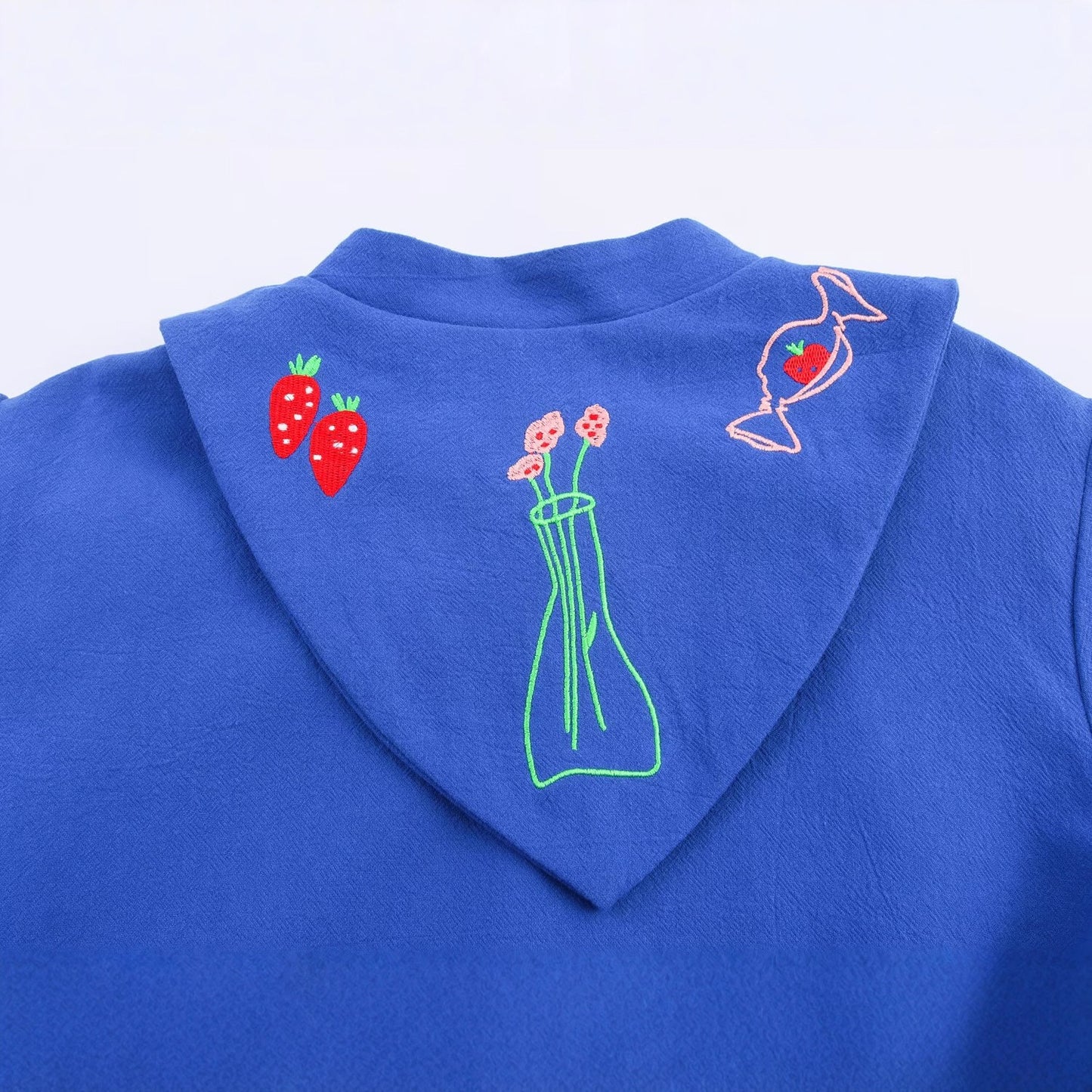 Long Sleeve Embroidered Jacket Coat