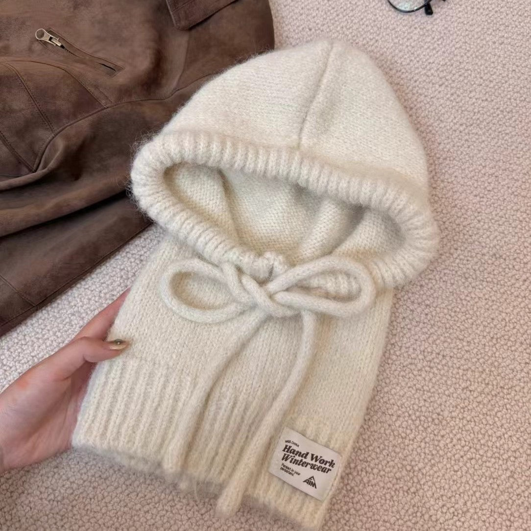 Autumn And Winter New Good-looking Scarf Integrated Knitting Warm Ear Protection