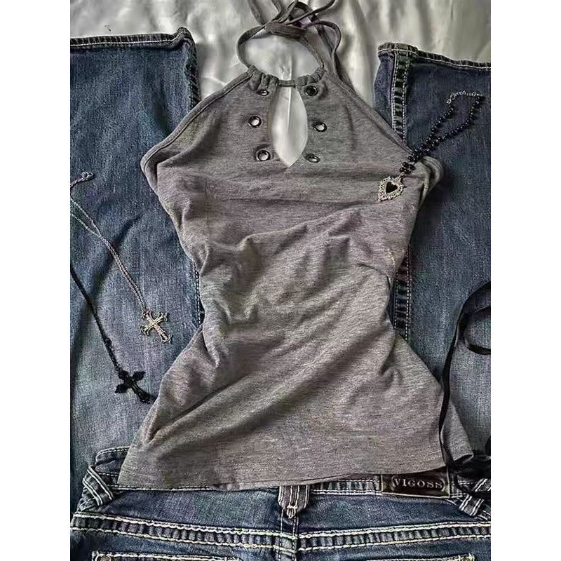 Womens Neck-hanging Camisole Top