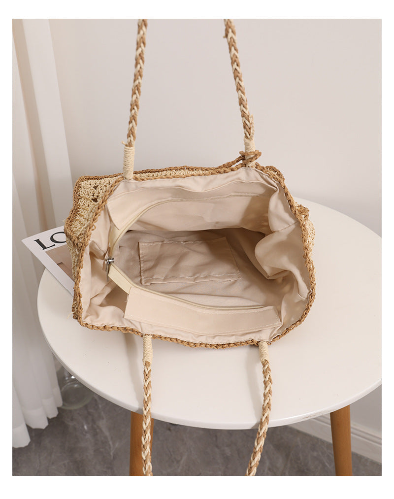 Handmade Woven Bag For Women's Seaside Vacation
