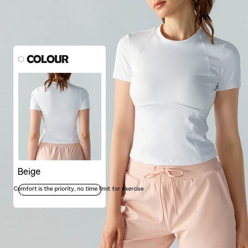 Casual Slimming Cool Yoga Clothes Short Sleeve