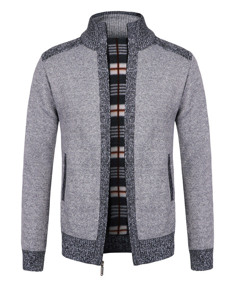 European Size Winter Dad Cardigan Loose Plus Size Knitwear