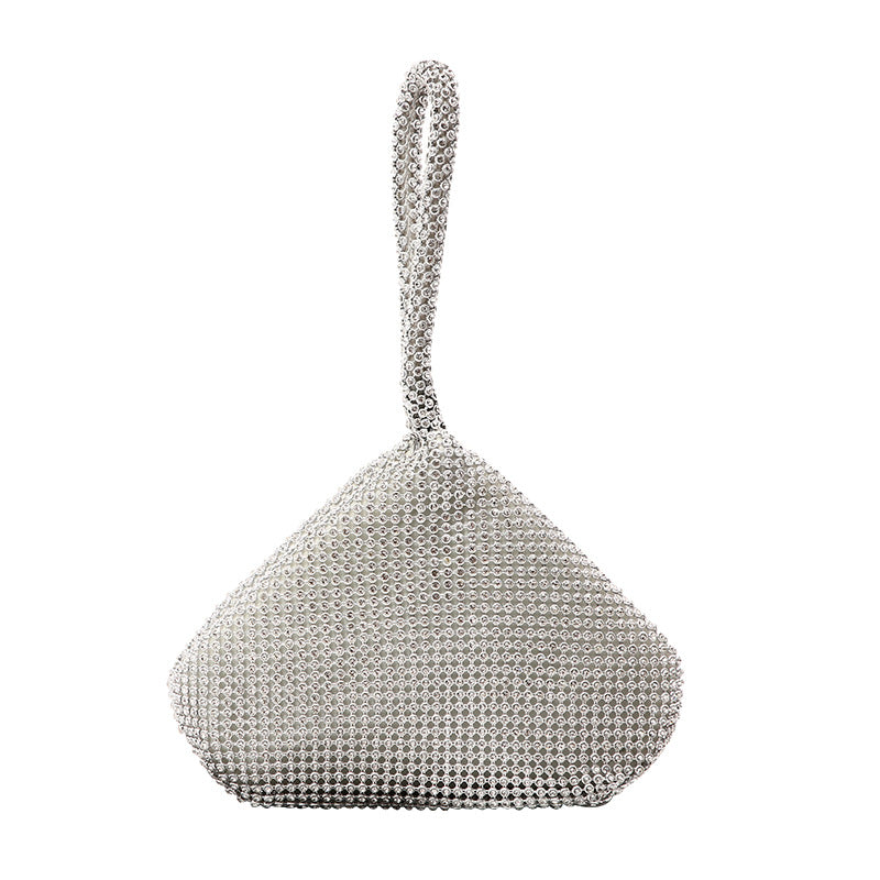 Diamantbesat festclutch til kvinder, mode blød taske