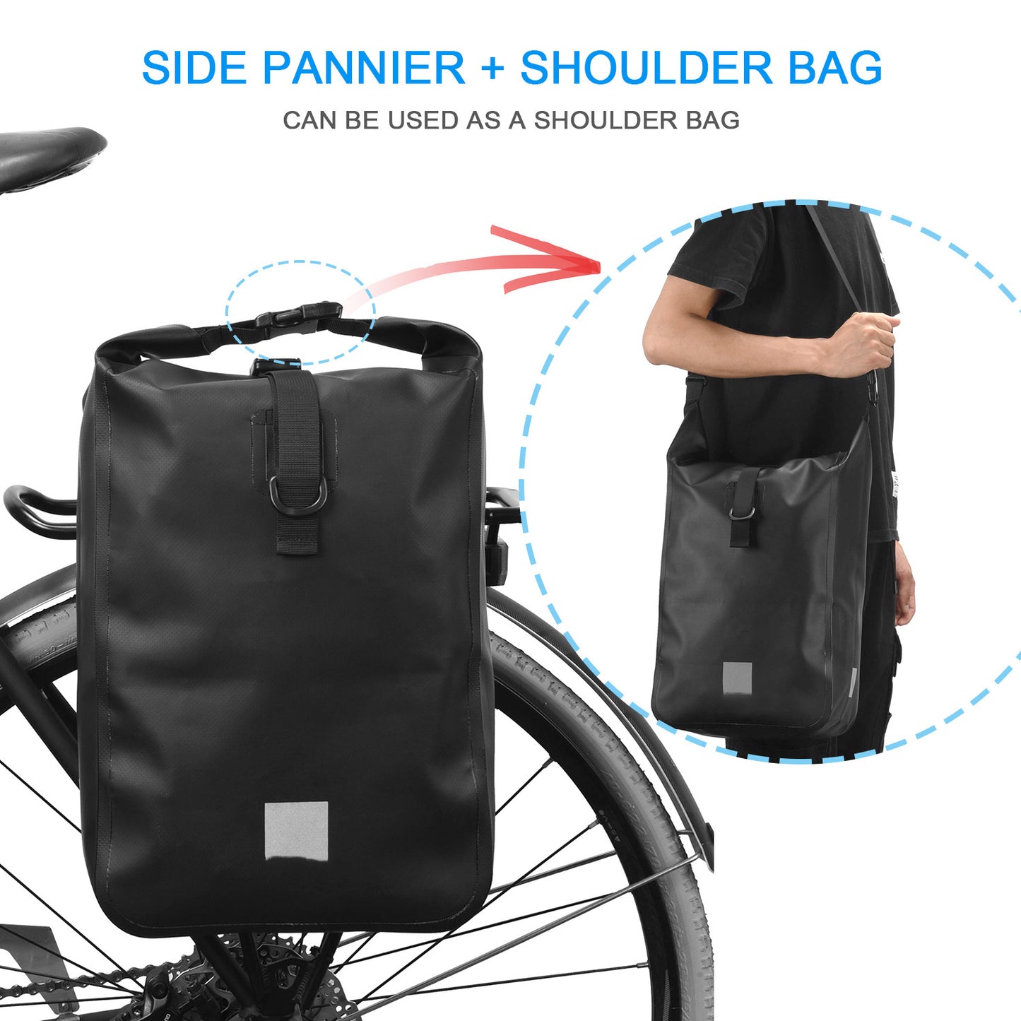 Mountain Bike Waterproof Single-side Backpack Riding Equipment