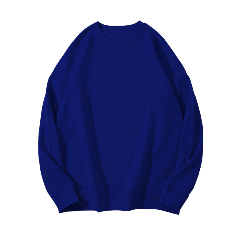 Dame Sweater i Ensfarvet med Pelsdetaljer