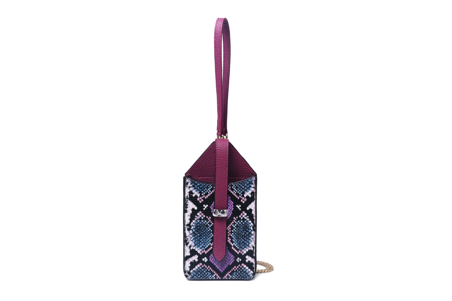 Dame Snake Pattern Pu Messenger Bag
