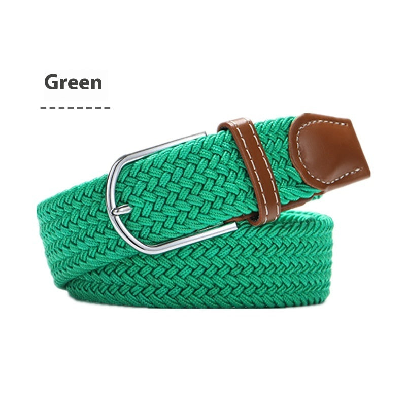 Canvas stretch woven belt