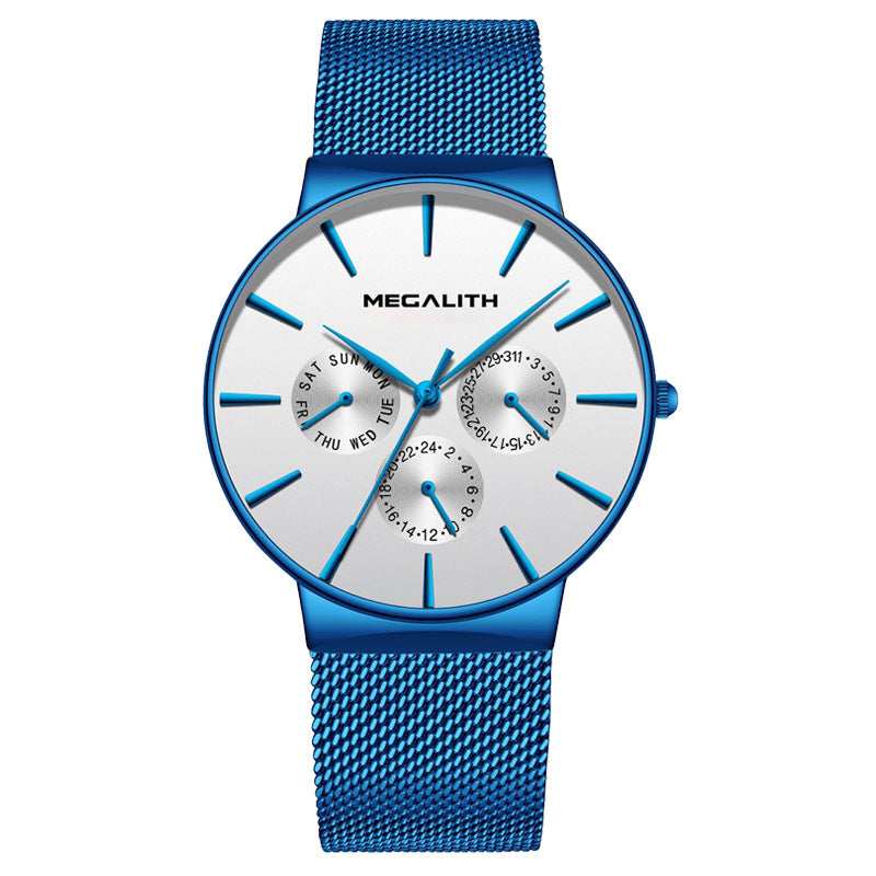 Waterproof quartz men's watch