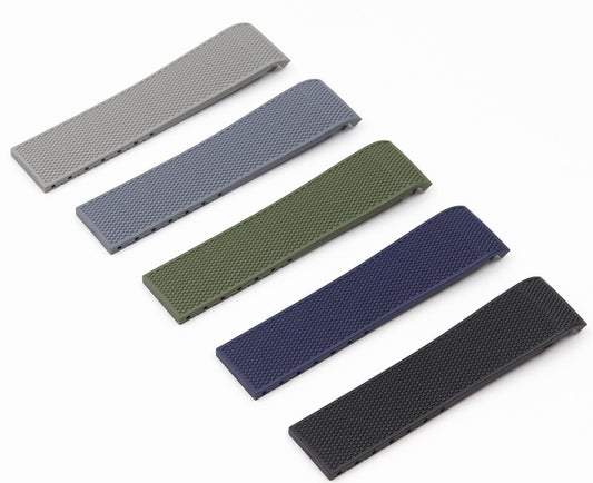 Men's sports diving silicone rubber watch strap