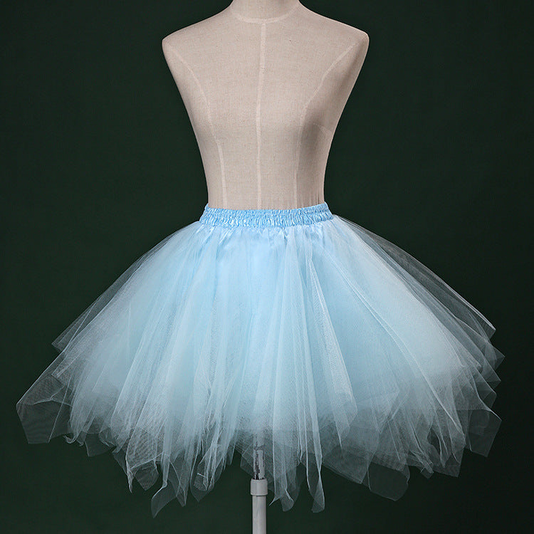 Half-length Pettiskirt Perform Dance Party Tulle Skirt Crinoline