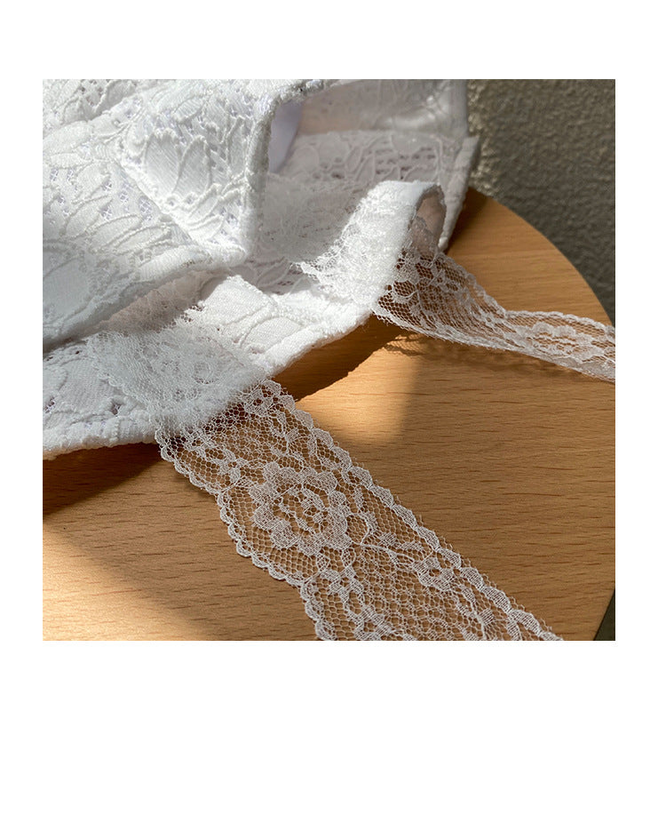 White Lace Bucket Hat Women's Summer Thin