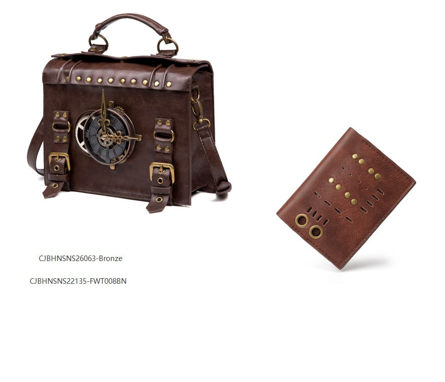 Steampunk ladies long wallet
