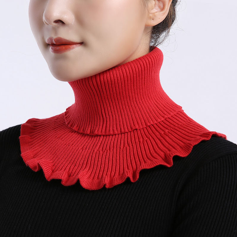 Knit fashion wool neck scarf