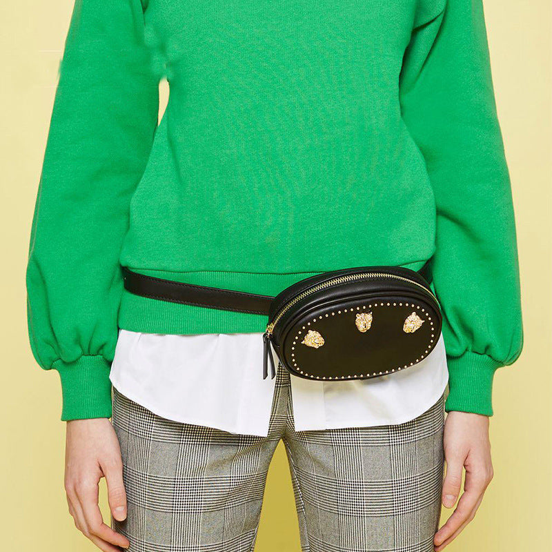 Mobile Phone Tiger Head Pocket Women