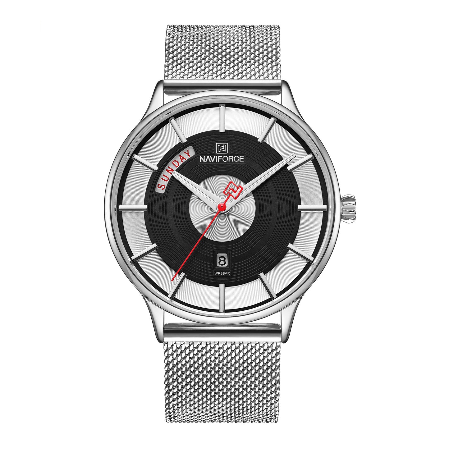 Casual fashion business net with men's watch