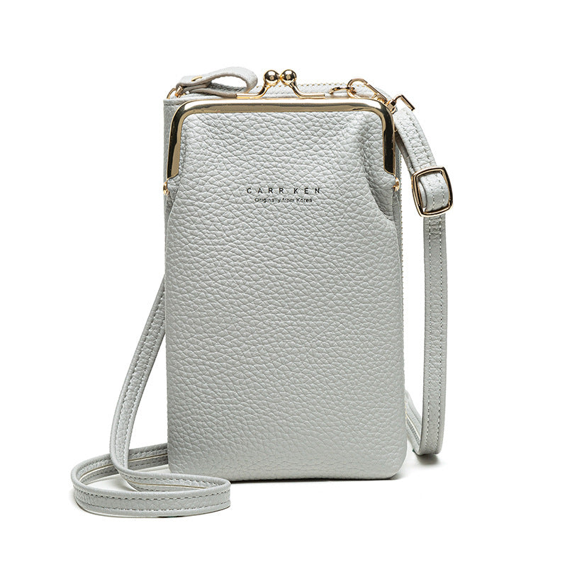 Women's vertical shoulder phone bag