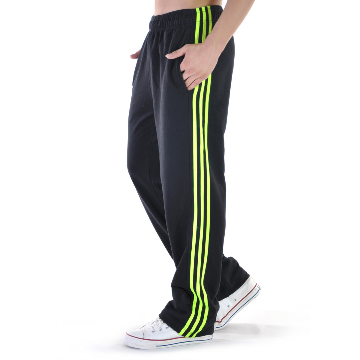 Three-bar spring cotton sports trousers