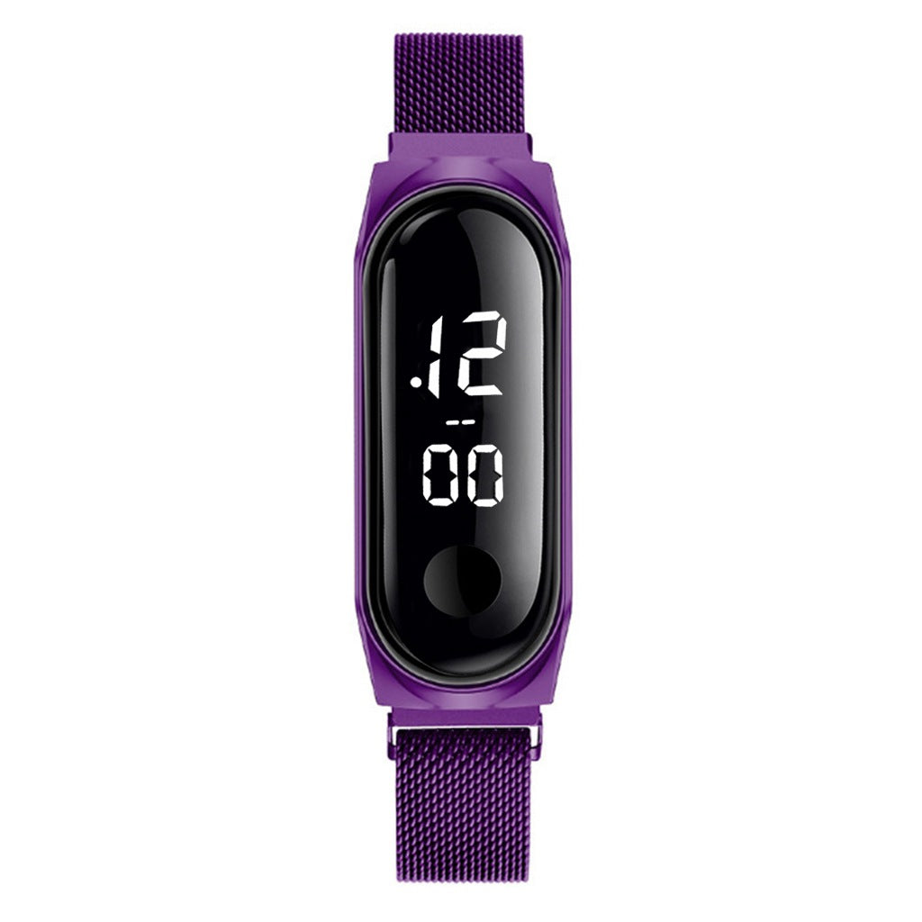 Korean Fashion Simple Ladies Magnet Buckle Mesh Strap Watch