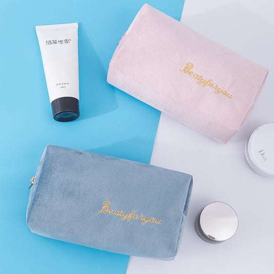 XZP Multifunktionel Rejse Kosmetiktaske Kvinder Makeuptasker Toilettaske Organizer Ensfarvet Kvindelig Opbevaring Makeuptaske Nødvendigheder