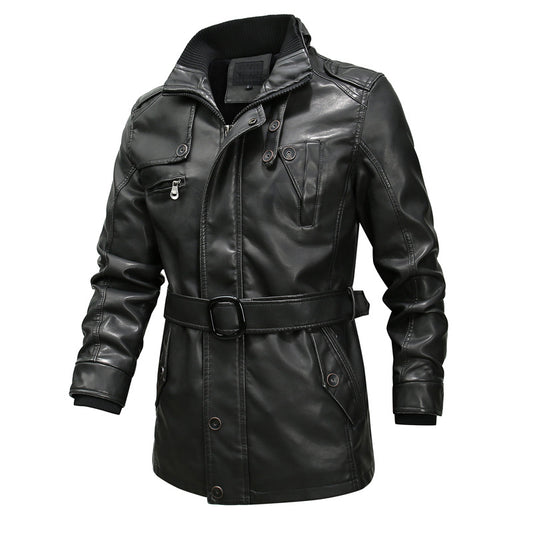Motorcycle washed leather