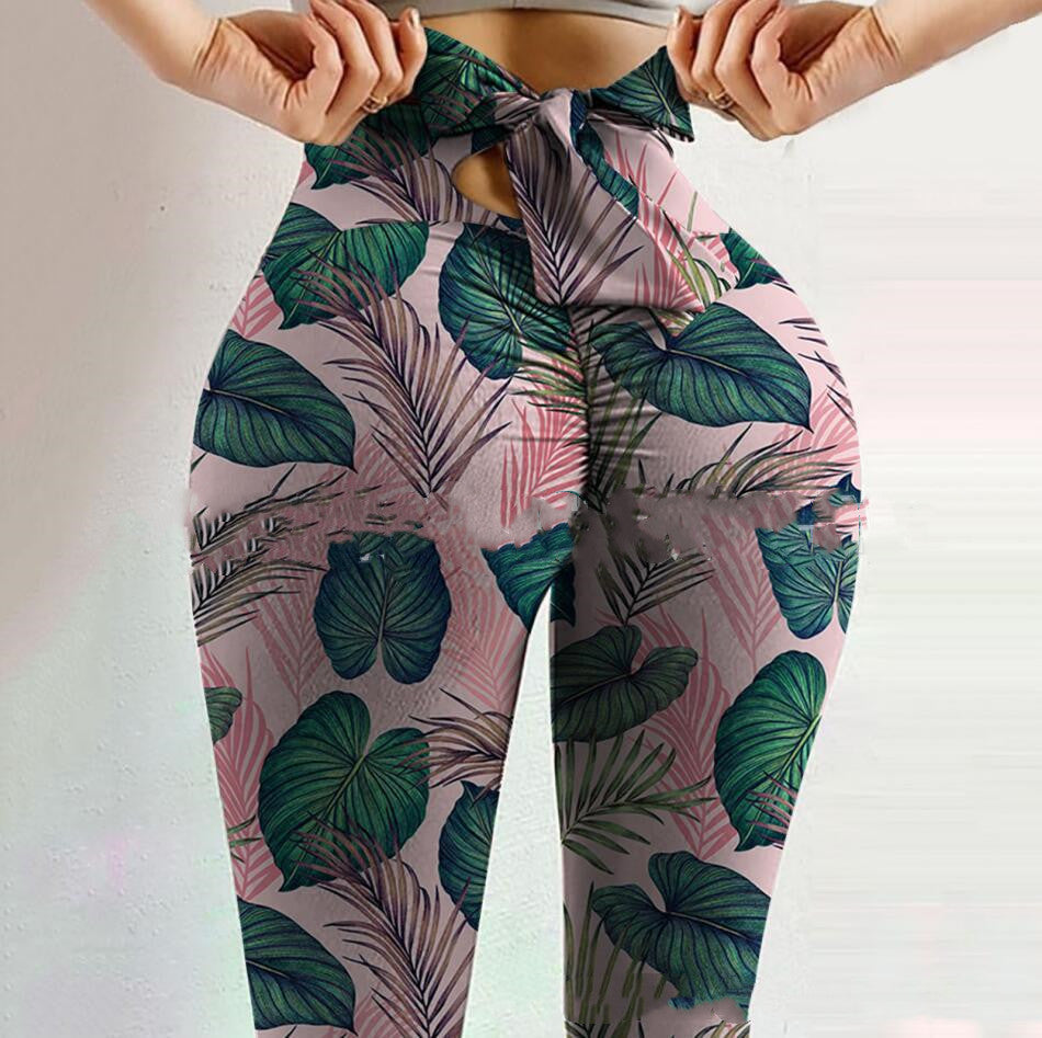Amazon AliExpress Popular Printed Yoga Slim Pants