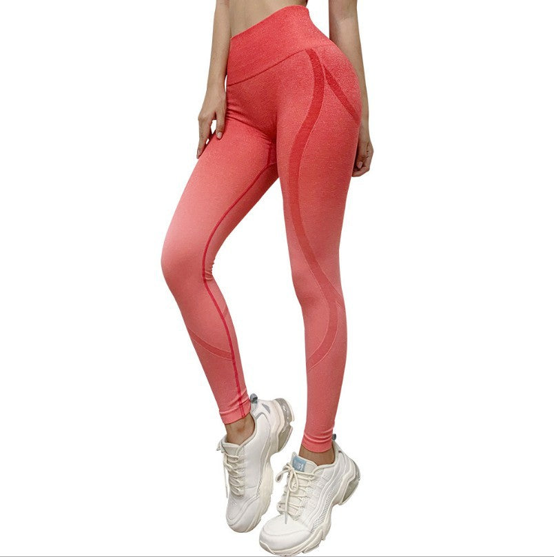 Ombre-tynde yogabukser