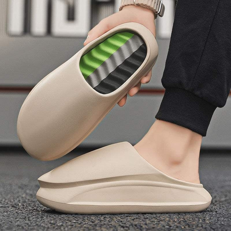 Mens Summer Outdoor Non-Slip Wear-Resistant Beach Sandals Flip-Flops
